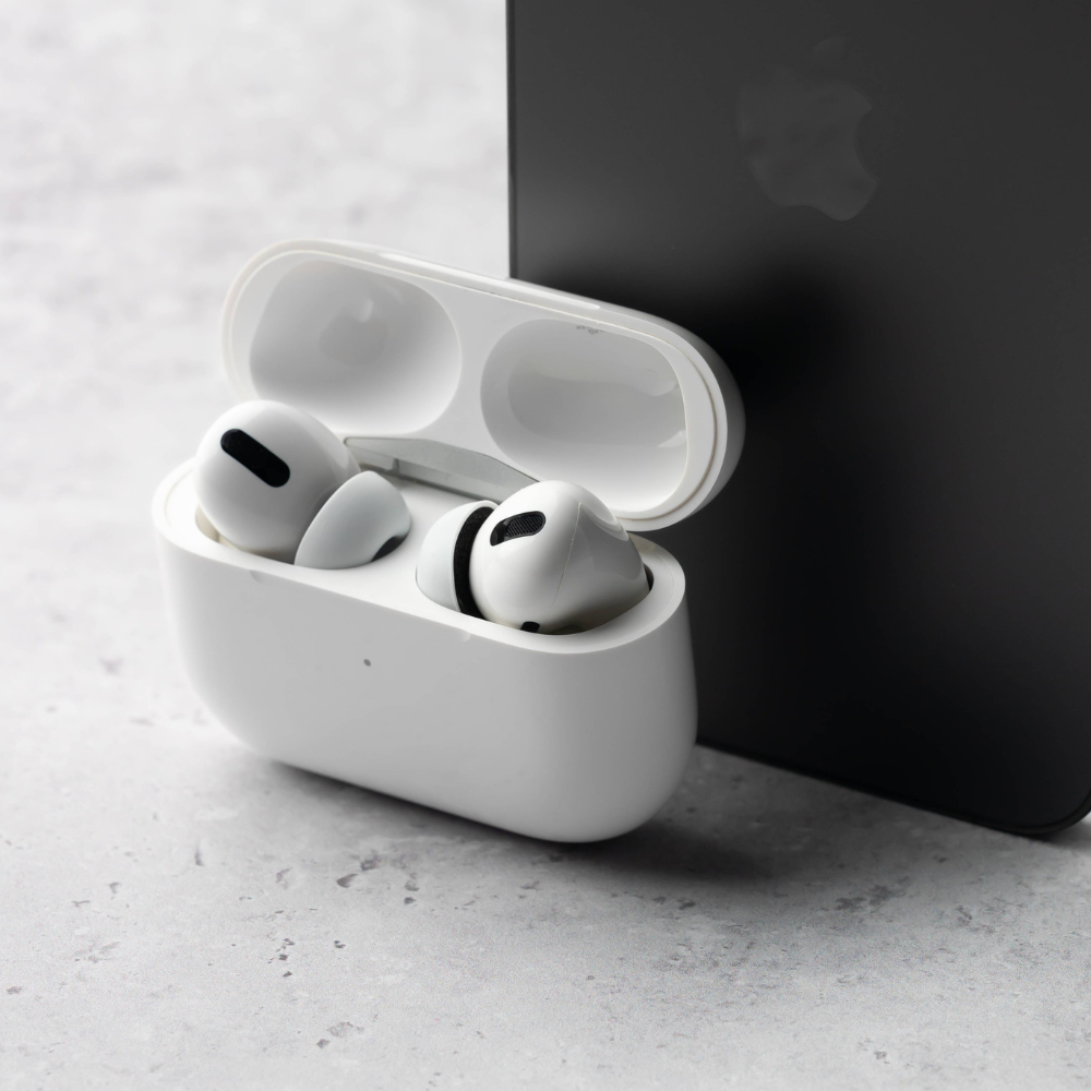 Öronkuddar Apple AirPods Pro Generation 1 & 2 - Silikon och Memory Foam - Vit/Svart - Nearplugs